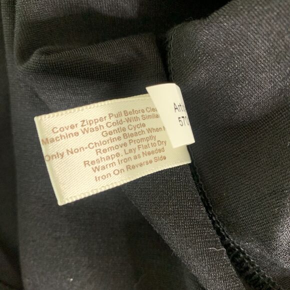 Boston Proper sleeveless faux leather dress black size 2 - Picture 8 of 8